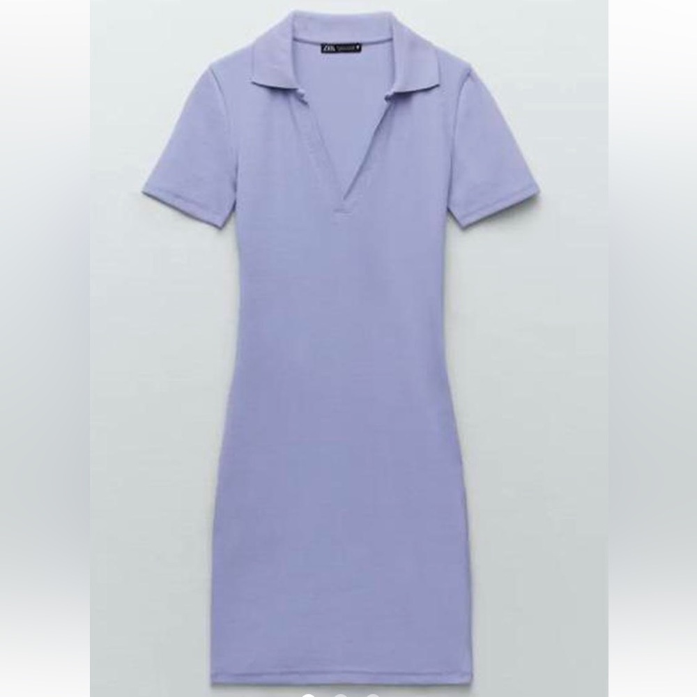 Zara Ribbed Polo Dress